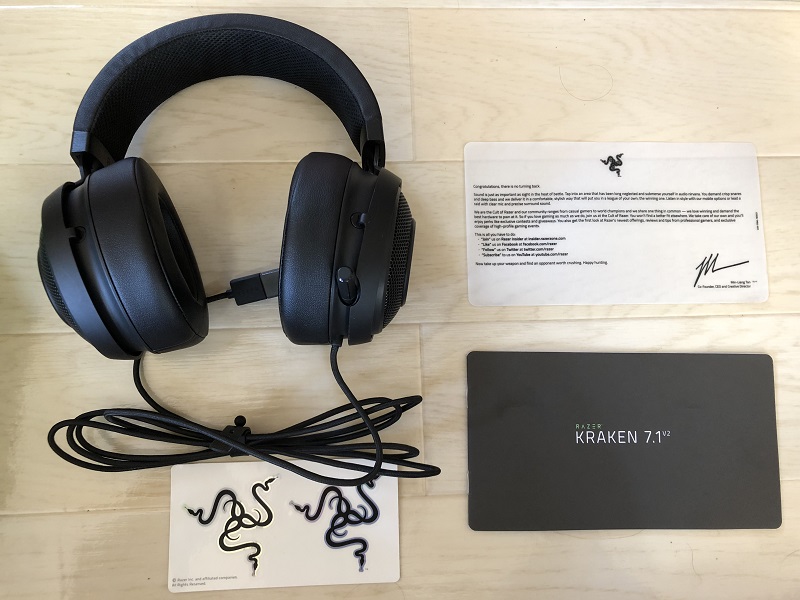 RAZER KRAKEN 7.1 V2 パッケージ