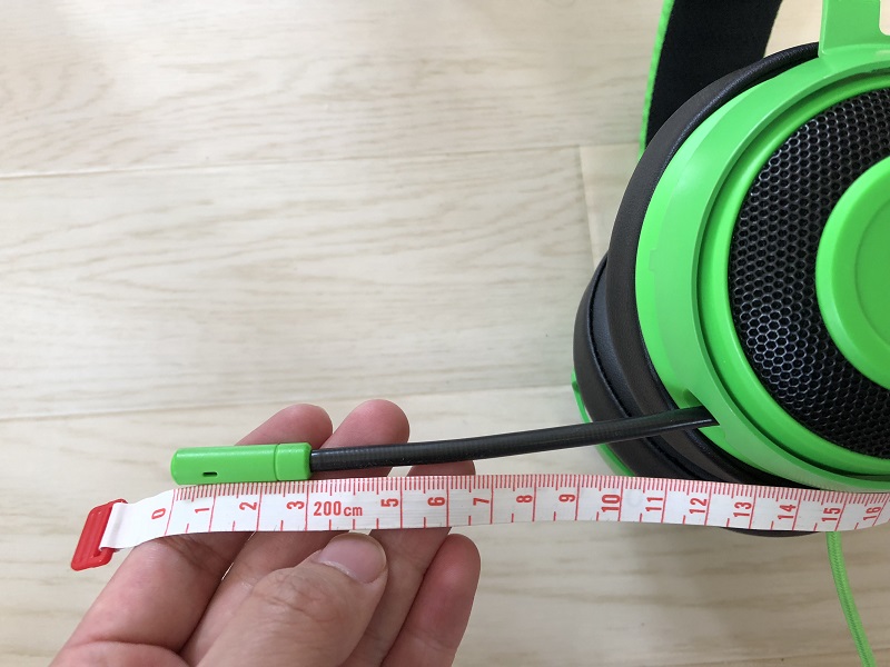 RAZER KRAKEN PRO V2 マイクの長さ