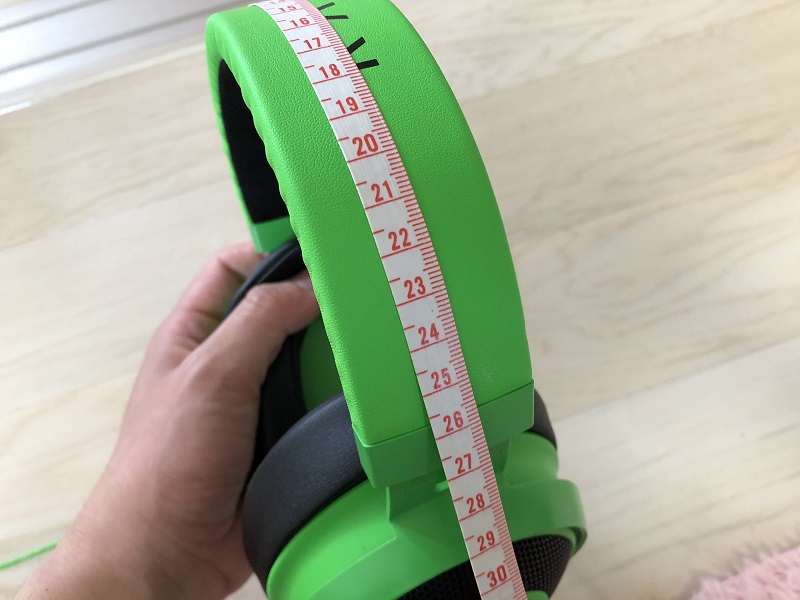 RAZER KRAKEN PRO V2ヘッドアームの長さ