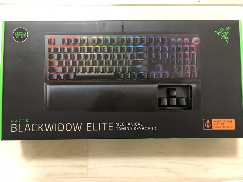 RAZER BLACKWIDOW ELITEの外箱