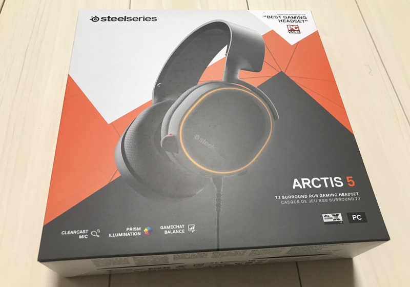 arctis-5の外箱